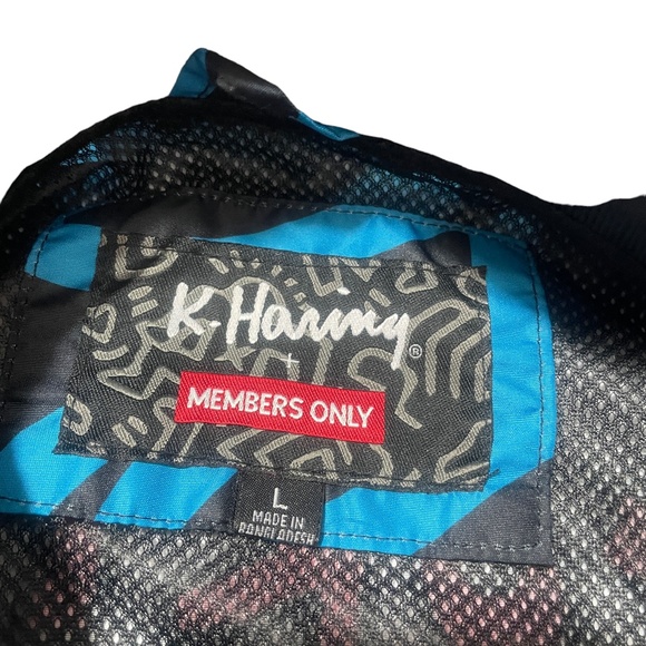 K. Haring Foundation Members‎ Only Large Jacket Pockets Zip Front 100@ Poly - Picture 2 of 10